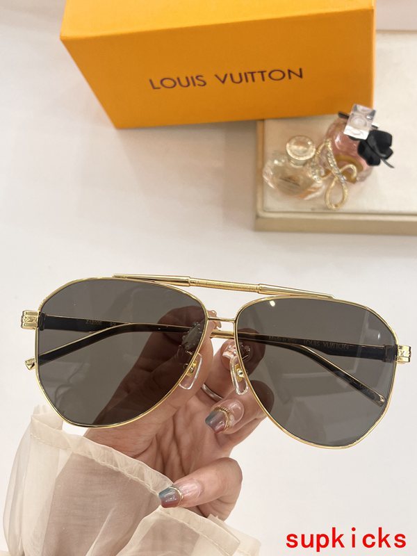 Side view of Louis Vuitton unisex sunglasses
