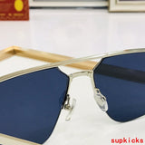 Close-up detail view of Cartier unisex sunglasses