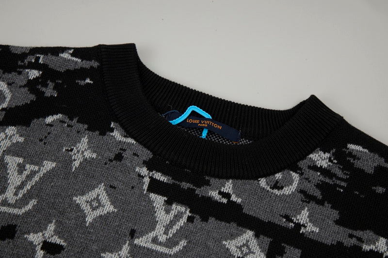 Full styled look of Louis Vuitton luxury clothing with streetwear-inspired cut