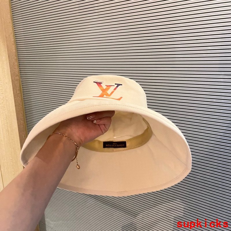 Close-up detail view of Louis Vuitton unisex cap