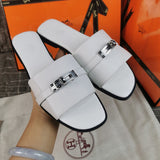 Hermes sandals Style 157 - texture and material detail
