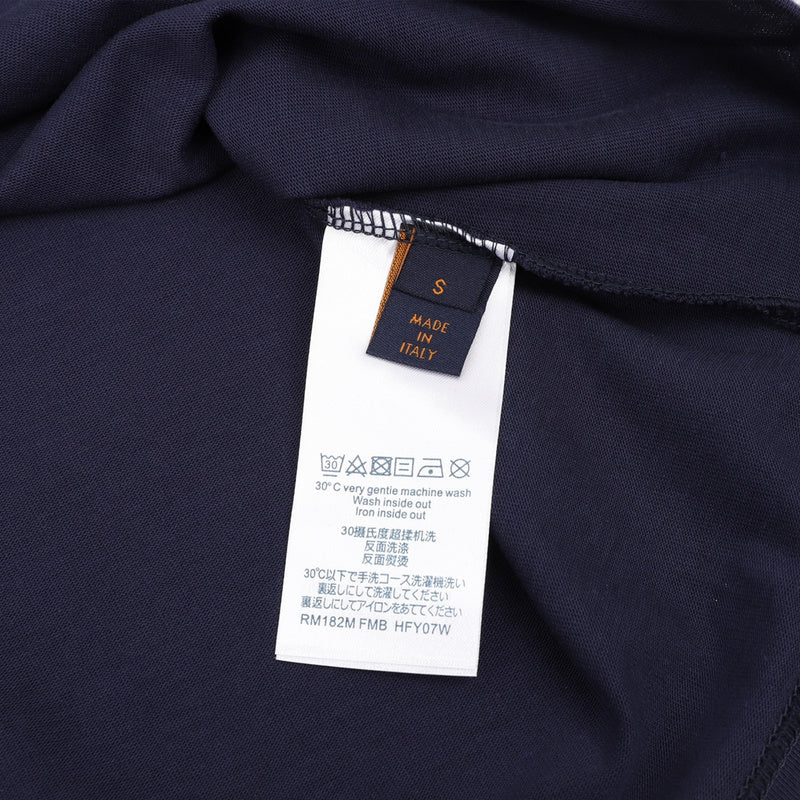 Back view of Louis Vuitton cotton t-shirt with contemporary cut