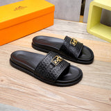 Hermes shoes Style 040 - texture and material detail