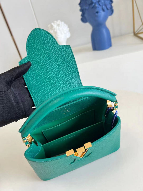 Front view of refined chic women's handbag – women's luxury handbag