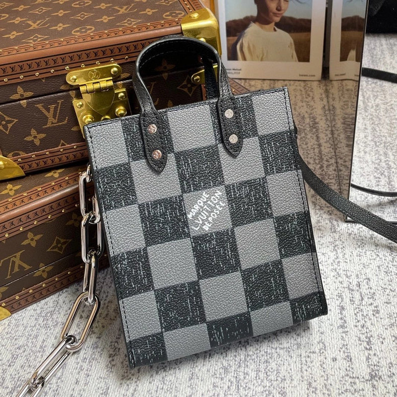 Front view of polished modern women's handbag – women's designer-style accessory