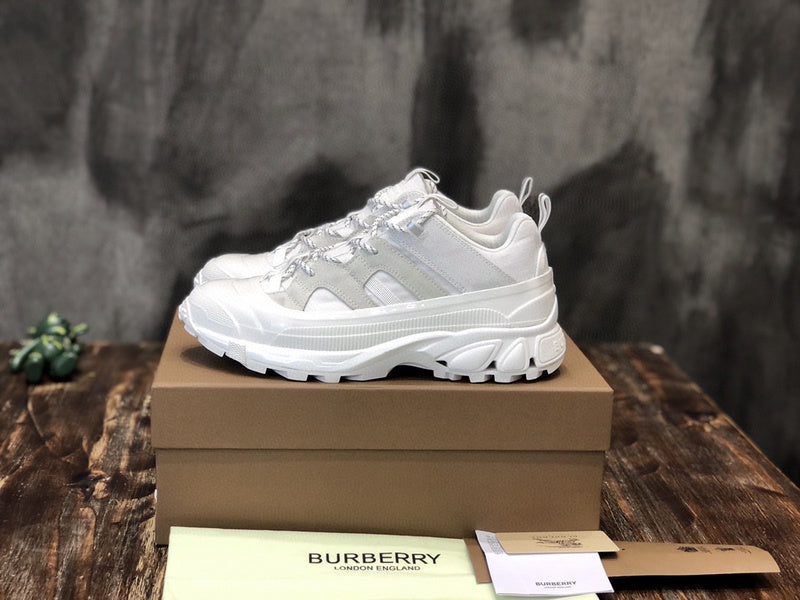 Burberry White Chelsea Boots - Back View