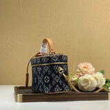 Close-up detail of sleek statement women's handbag – women's statement bag