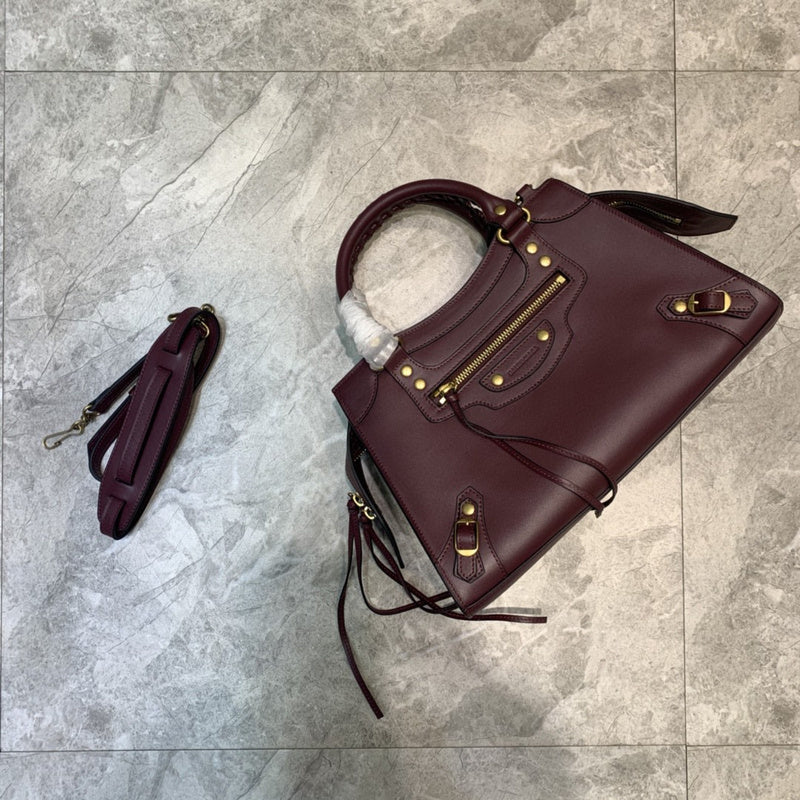 Sophisticated Faux Leather Handbag - Versatile Everyday Design | Women's Everyday Carry Handbag #625 - side angle view (image 2) of designer-inspired handbag