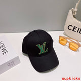 Close-up detail view of Louis Vuitton unisex cap