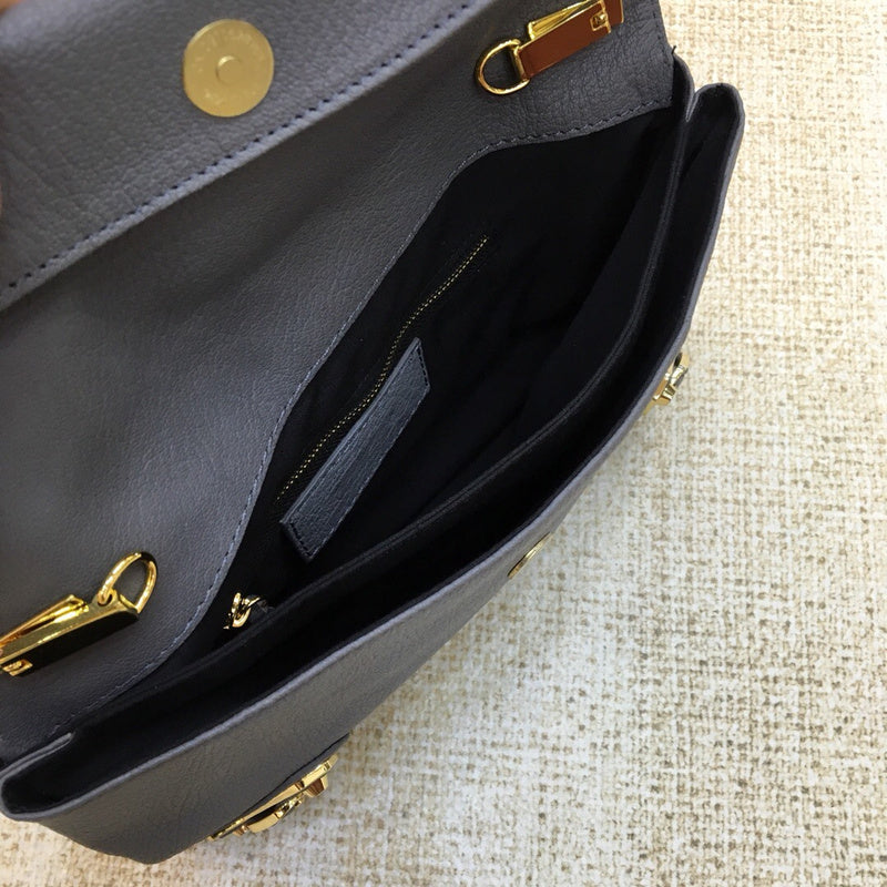 Sophisticated Vegan Leather Handbag - Polished Finish | Women's Statement Accessory #956 - styled full view (image 7) of designer-inspired handbag