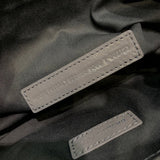 Structured Premium PU Leather Handbag - Smooth Faux-Leather Exterior | Women's Designer-Inspired Purse #382 - texture close-up (image 9) of designer-inspired handbag