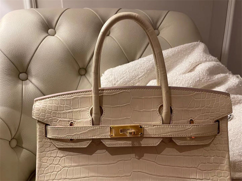 Close-up detail of curated bag design