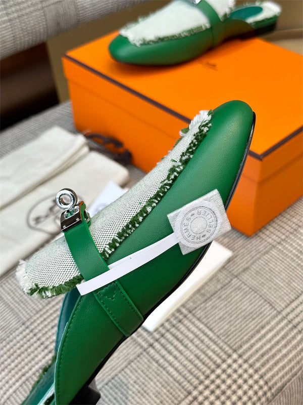 Hermes shoes Style 210 - top view showing design