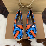 Statement Vegan Leather Shoes - Modern Structured Design | Women's Designer-Inspired Footwear #1235 - side angle view (image 2) of designer-inspired shoes