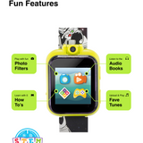 Front view of PlayZoom unisex green watch