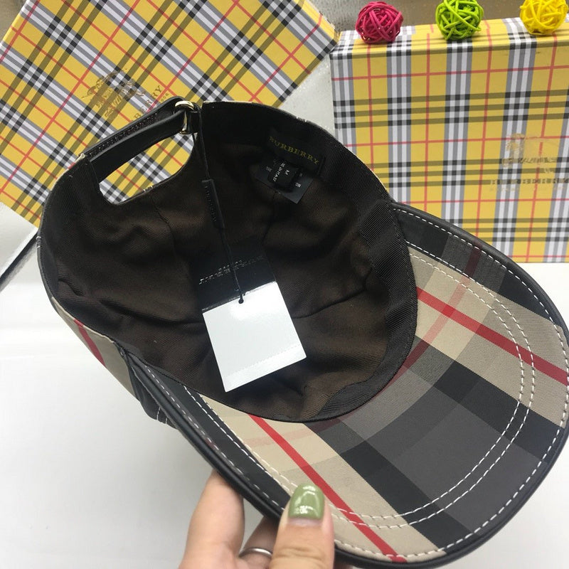 Side view of Burberry unisex cap