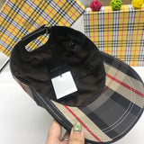 Side view of Burberry unisex cap
