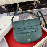 Side profile of sleek statement women's handbag – women's premium purse
