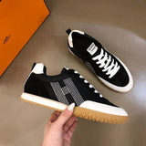 Hermes shoes Style 128 - front view, bold signature style