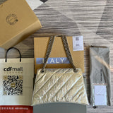 Side view of versatile structured handbag