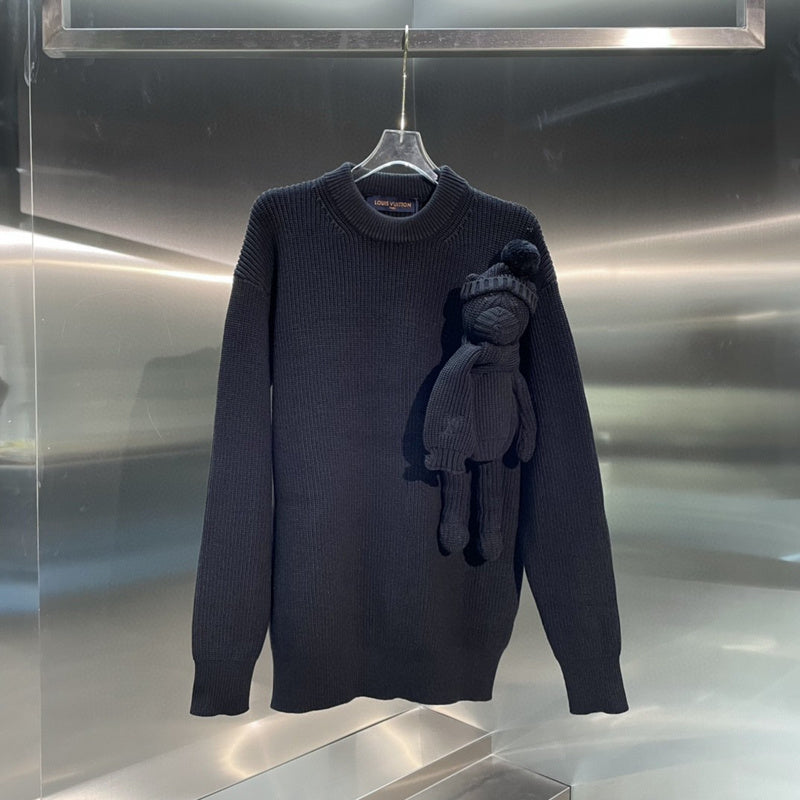 Flat lay presentation of Louis Vuitton luxury clothing with everyday silhouette