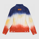 Side profile of Louis Vuitton luxury clothing with contemporary cut
