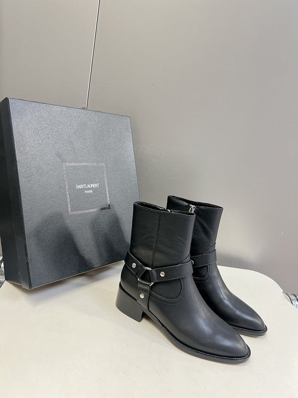 Saint Laurent luxury shoes detail shot