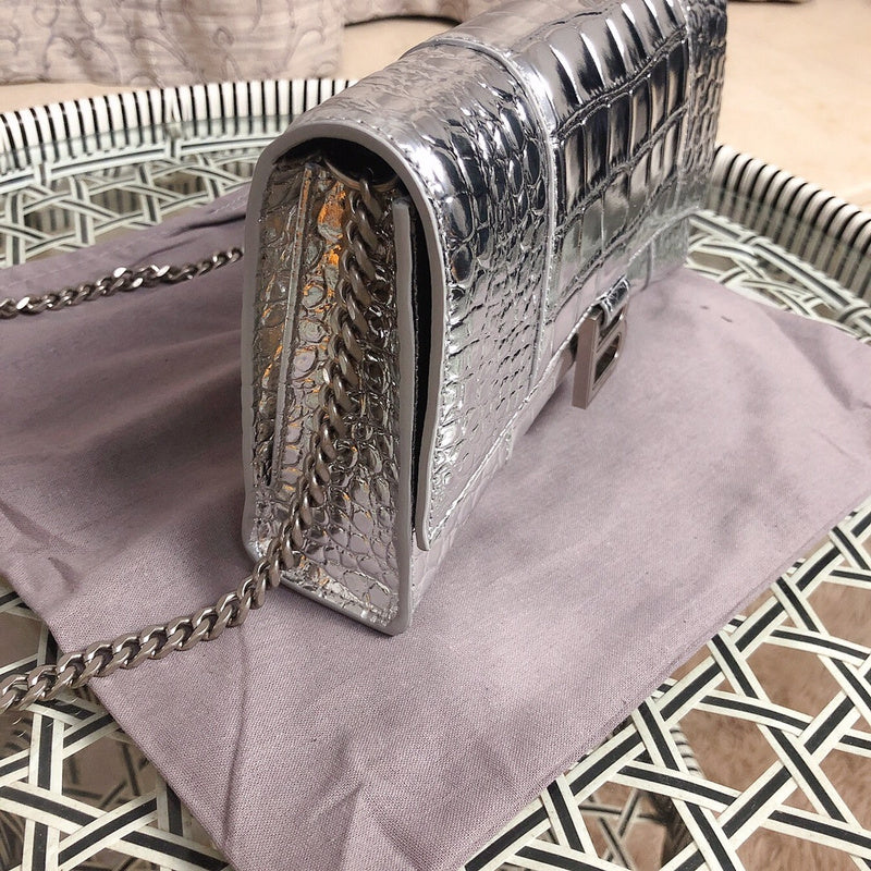Back view of chic modern women's handbag – women's luxury accessory