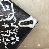 Elegant Vegan Leather Handbag - Smooth Faux-Leather Exterior | Women's Statement Accessory #196 - hardware and detail close-up (image 5) of designer-inspired handbag