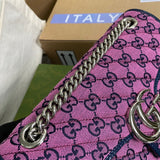 Back view of statement polished women's handbag – women's statement bag