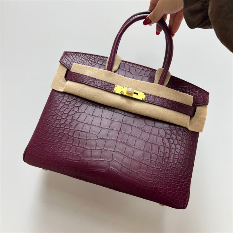 Close-up detail of refined bag design