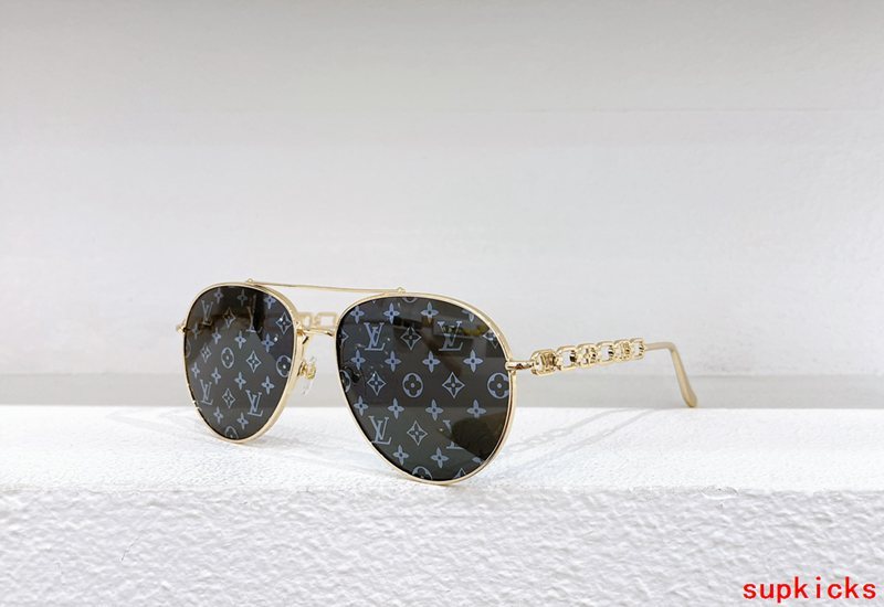 Side view of Louis Vuitton unisex sunglasses