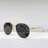 Side view of Louis Vuitton unisex sunglasses