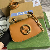 Front view of modern polished women's handbag – women's luxury handbag