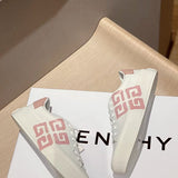 Givenchy Tan Slip-On Sneakers - Angled View
