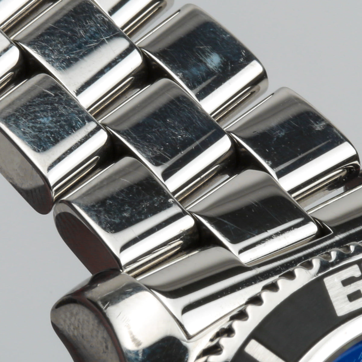 Close-up detail view of Breitling unisex watch