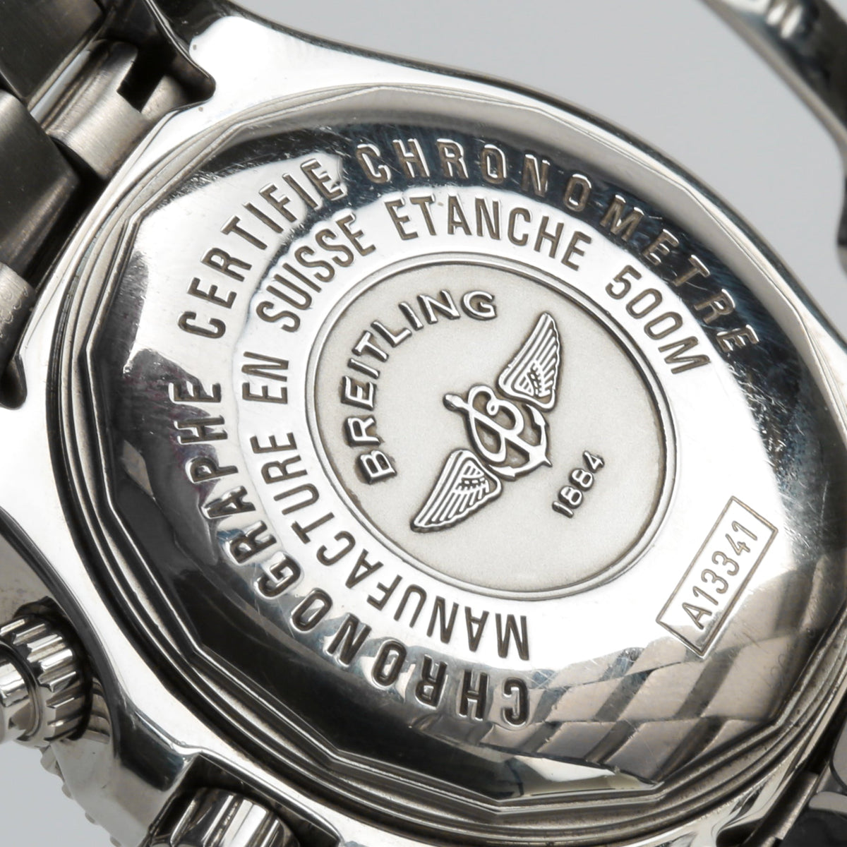 Side view of Breitling unisex watch
