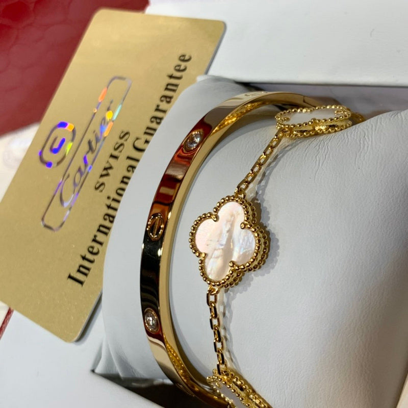 Side view of Cartier unisex jewelry piece