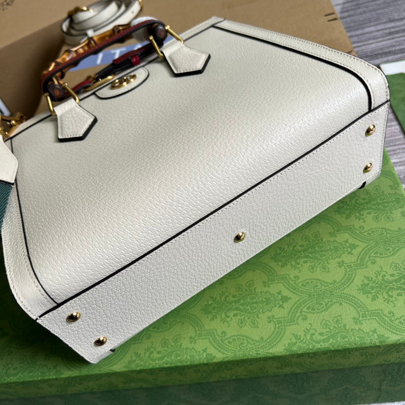 Back view of everyday-luxe polished women's handbag – women's statement bag