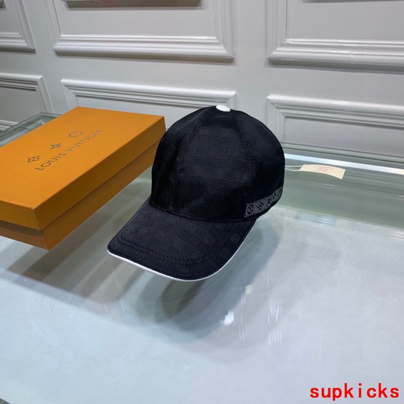 Close-up detail view of Louis Vuitton unisex cap