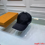 Close-up detail view of Louis Vuitton unisex cap