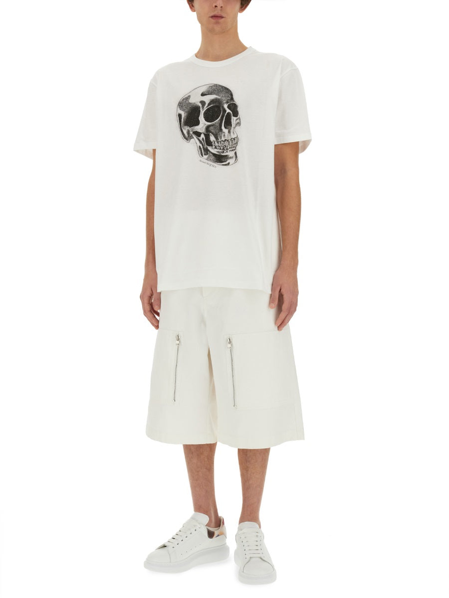 Alexander McQueen T-Shirts? Alexander Mcqueen Men Skull Print T-Shirt Casual Everyday Designer Tee