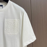 Full styled look of Louis Vuitton cotton t-shirt with logo-detail design