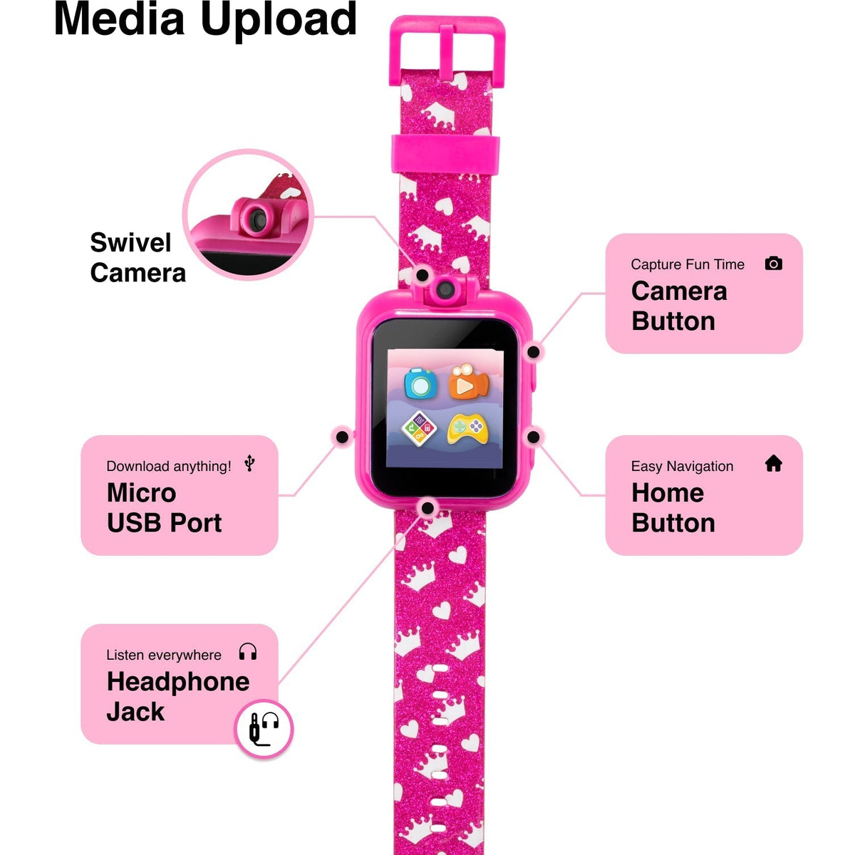 Lifestyle view of PlayZoom Kids Smartwatch unisex watch