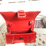 Side profile of chic structured women's handbag – women's premium purse