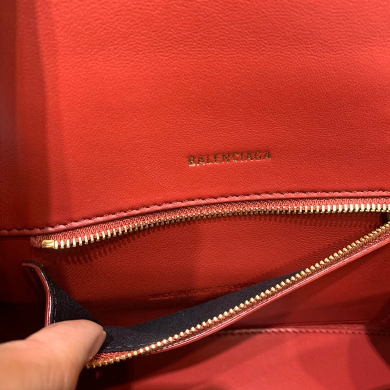 Classic Vegan Leather Handbag - Signature Hardware Accents | Women's Everyday Carry Handbag #573 - texture close-up (image 9) of designer-inspired handbag