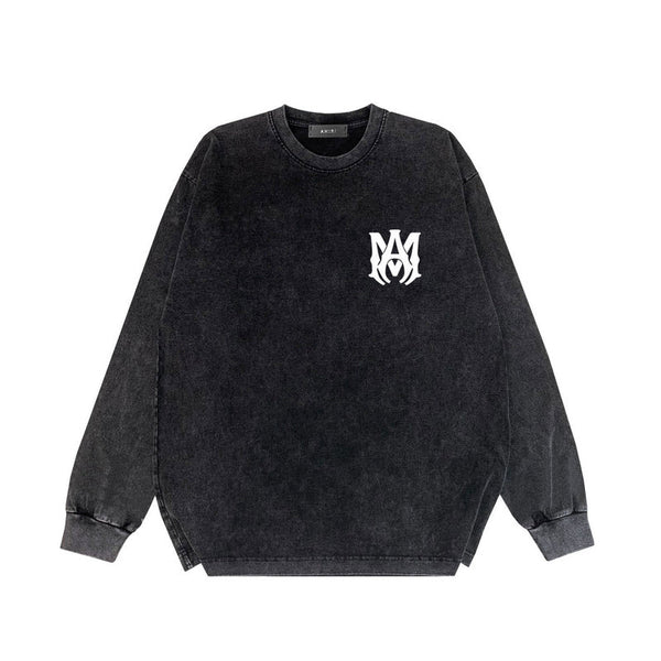 Close-up of Amiri hoodie craftsmanship