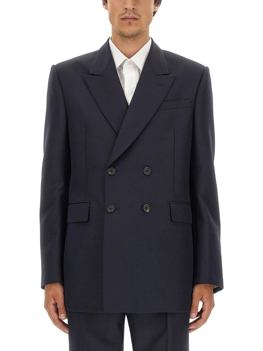 Alexander McQueen Jackets? Alexander Mcqueen Men Double-Breasted Jacket Luxury Designer Outerwear Jacket