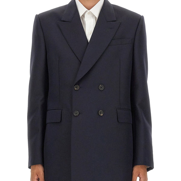 Alexander McQueen Jackets? Alexander Mcqueen Men Double-Breasted Jacket Luxury Designer Outerwear Jacket