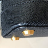 Zivas Charm Polished Finish Statement Handbag (Refined Modern Silhouette) – Close-Up Detail